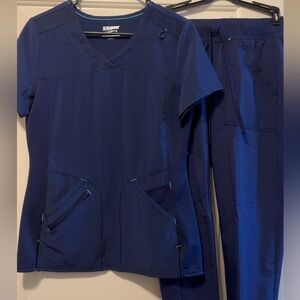 Scrubstar Women's Navy Blue Scrub Set